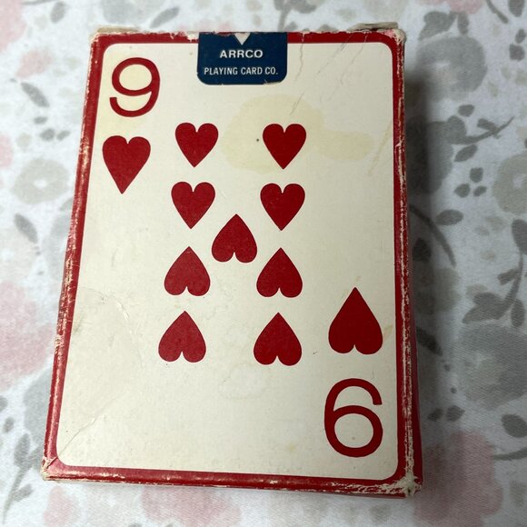 Used Set of Streamline Pinochle Playing Cards - Arco Brand - Giant Face -Vintage - Picture 6 of 11